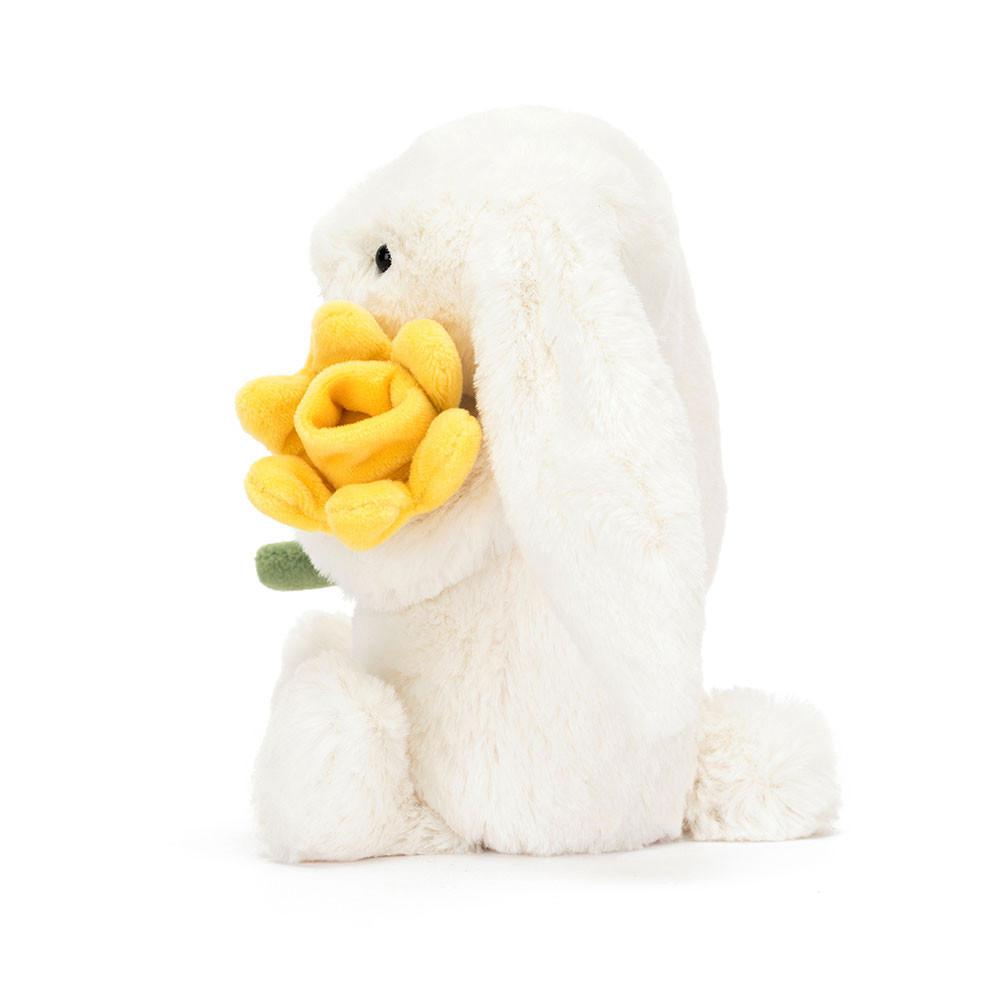 Pluszaki Jellycat Bashful Daffodil Króliczek,18cm x 9cm x 8cm Białe | Polska  KDTI-13428