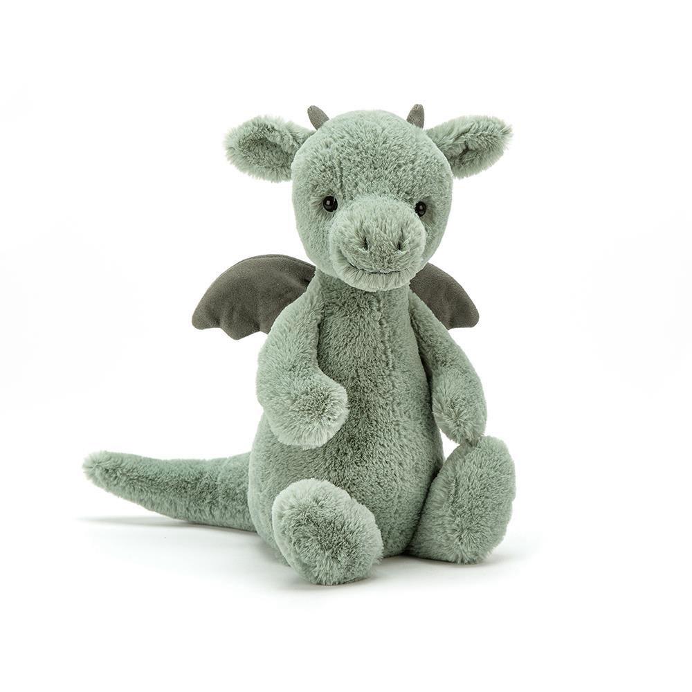 Pluszaki Jellycat Bashful Dragon,31cm x 12cm x 9cm Zielone | Polska  NQTL-40352
