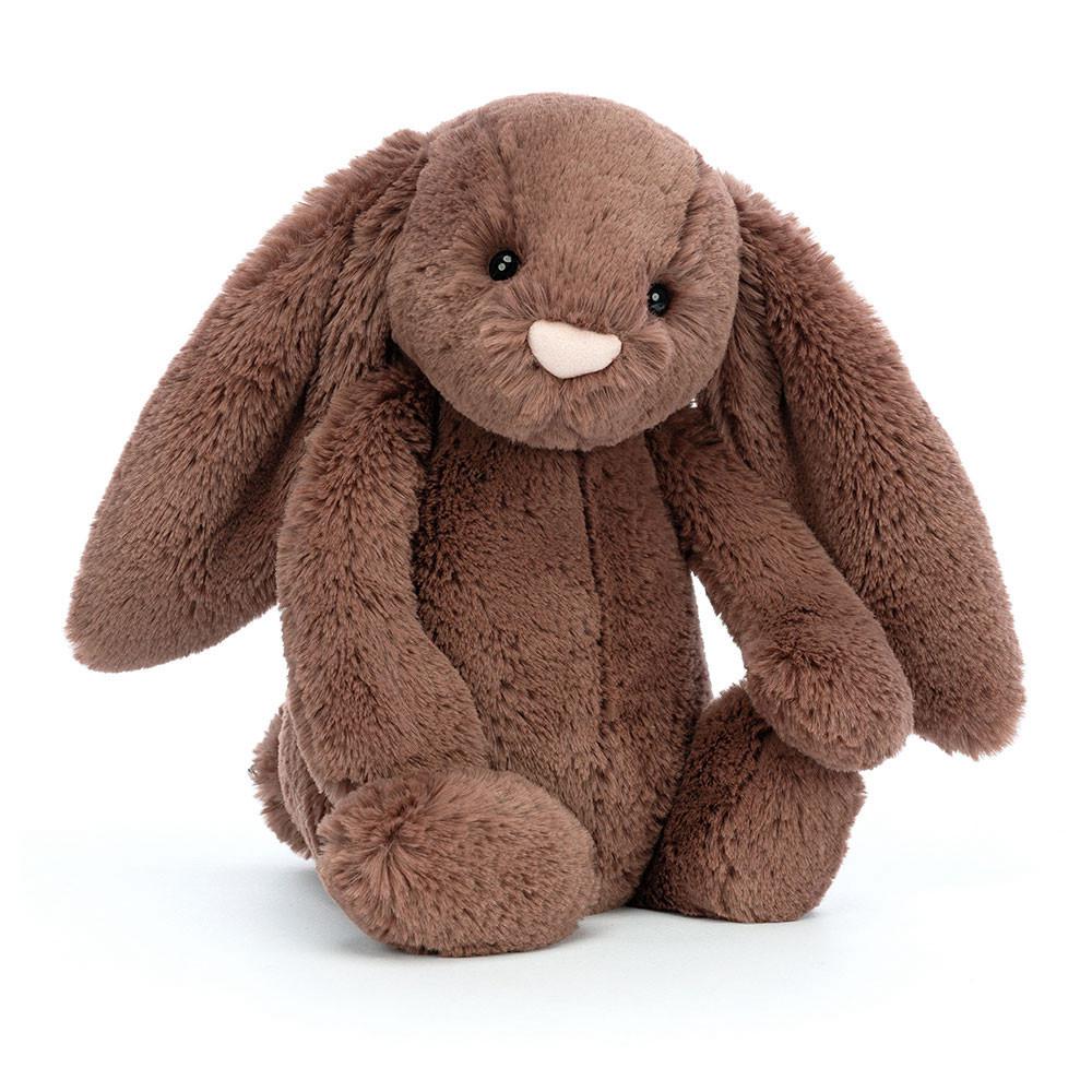 Pluszaki Jellycat Bashful Fudge Króliczek,31cm x 12cm x 9cm Brązowe | Polska  BNQR-90563