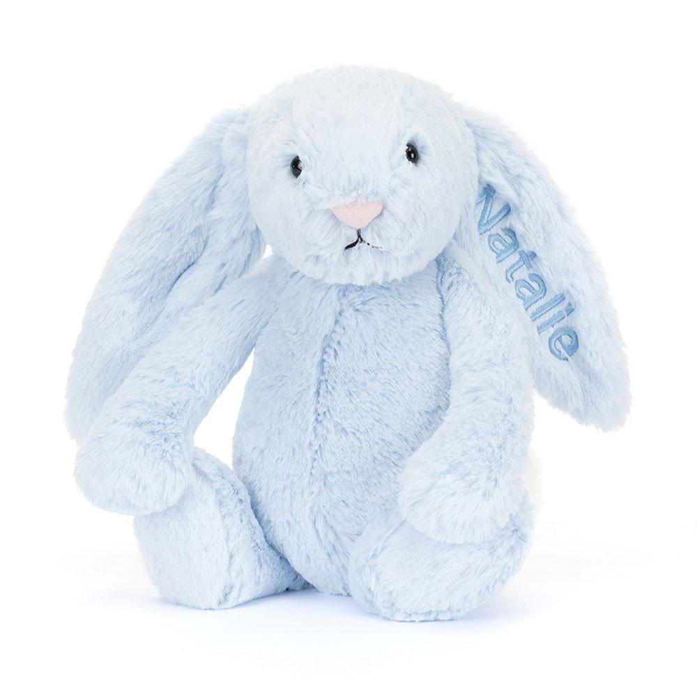 Pluszaki Jellycat Bashful Króliczek Medium,31cm x 12cm x 9cm Niebieskie | Polska  OMGA-81673