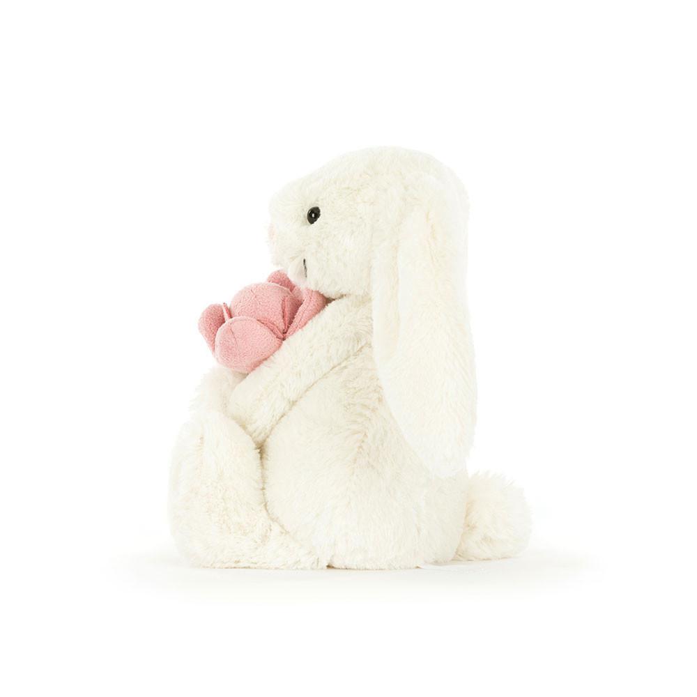 Pluszaki Jellycat Bashful Króliczek 'Peony',18cm x 9cm x 8cm Białe | Polska  GNFL-84569