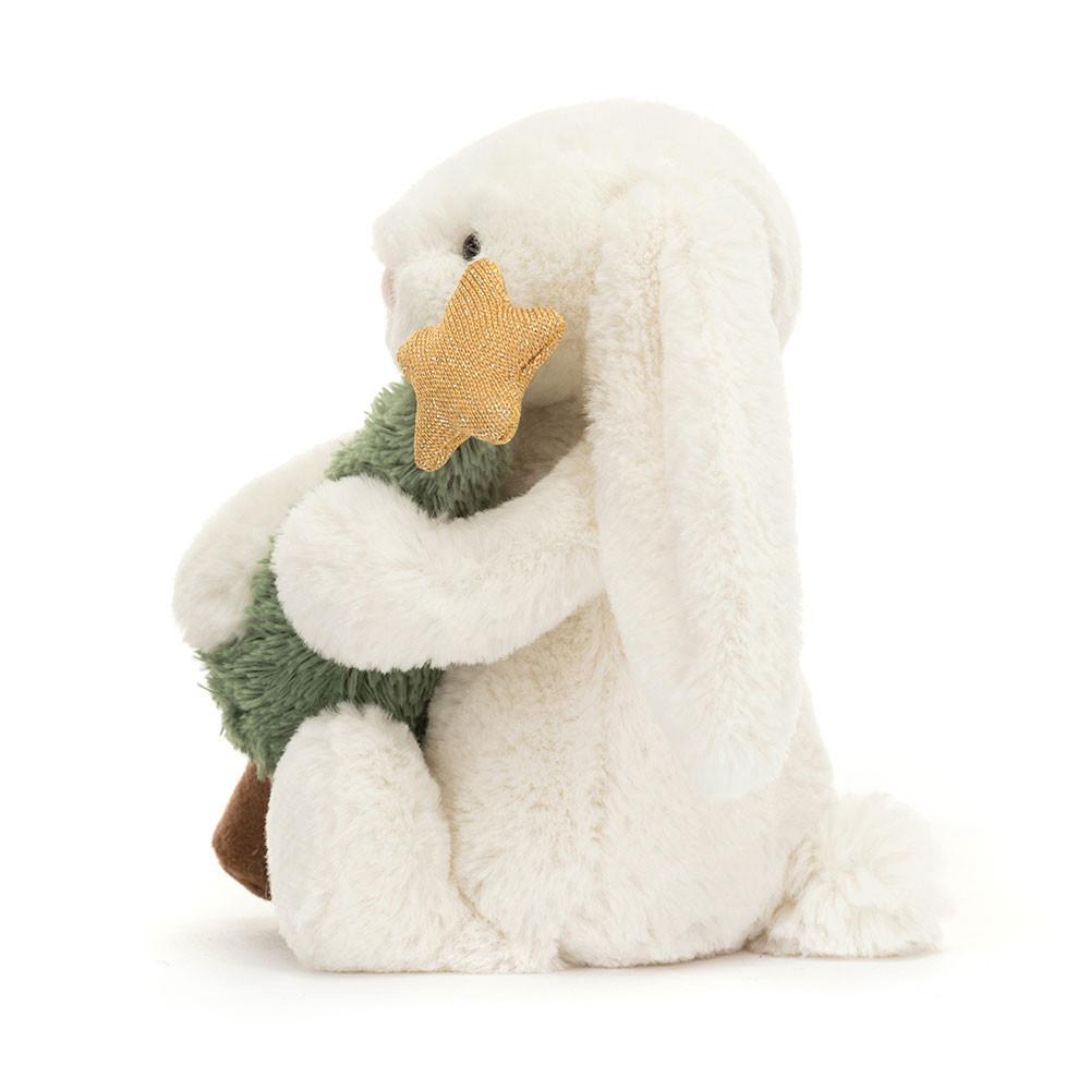 Pluszaki Jellycat Bashful Króliczek with Christmas Tree,7.1in x 3.5in x 3.1in Białe | Polska  YZGK-73850
