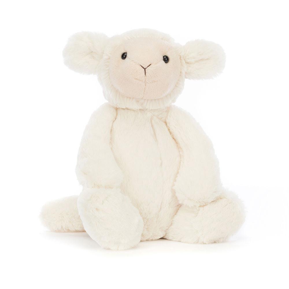 Pluszaki Jellycat Bashful Lamb,31cm x 12cm x 9cm Białe | Polska  KLPT-10485