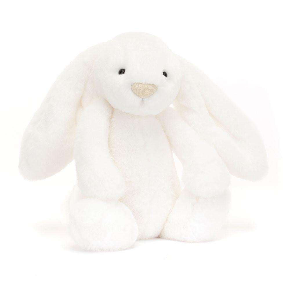 Pluszaki Jellycat Bashful Luxe Króliczek Luna,31cm x 12cm x 9cm Białe | Polska  FIKC-52893