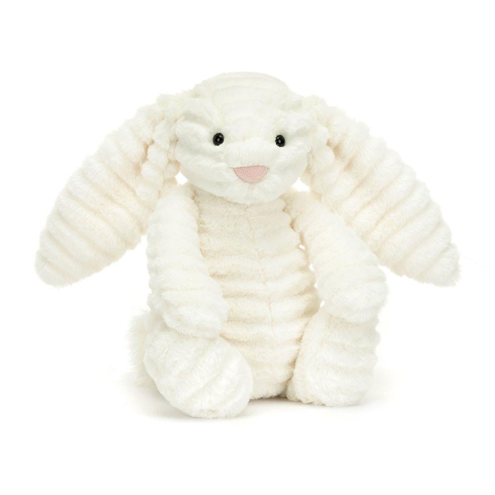 Pluszaki Jellycat Bashful Luxe Króliczek Nimbus,31cm x 12cm x 9cm Białe | Polska  PHME-85402