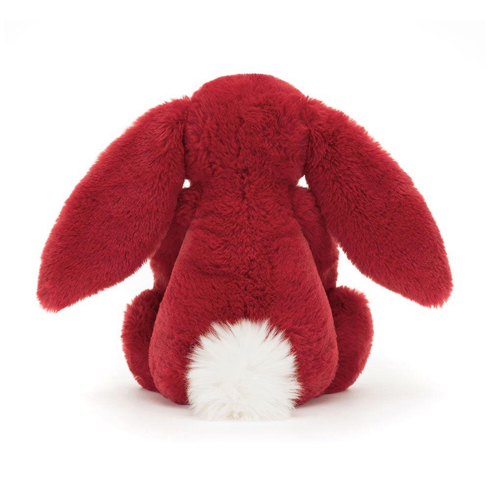 Pluszaki Jellycat Bashful Luxe Króliczek Scarlett,31cm x 12cm x 9cm Czerwone | Polska  DCEL-51638