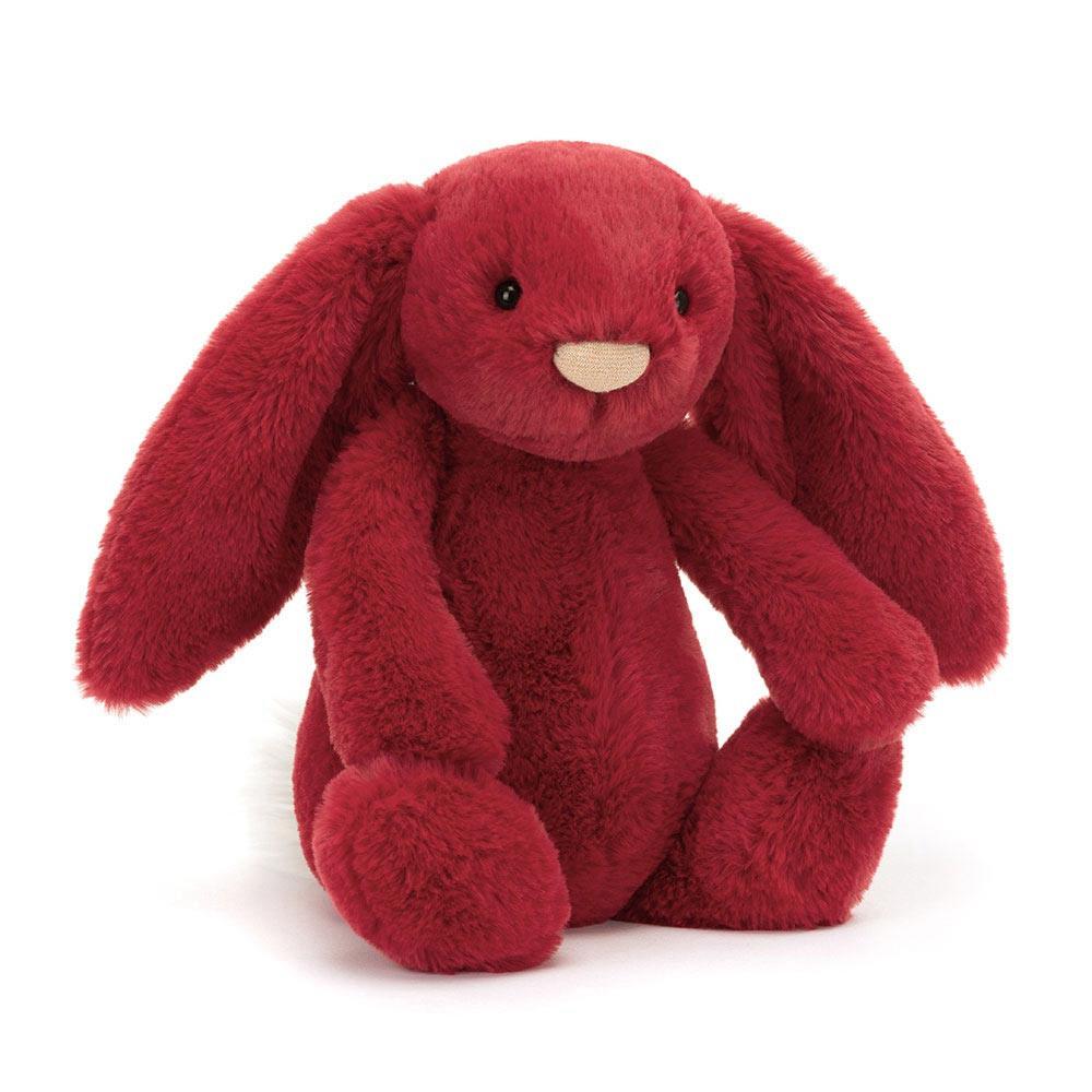Pluszaki Jellycat Bashful Luxe Króliczek Scarlett,31cm x 12cm x 9cm Czerwone | Polska  DCEL-51638