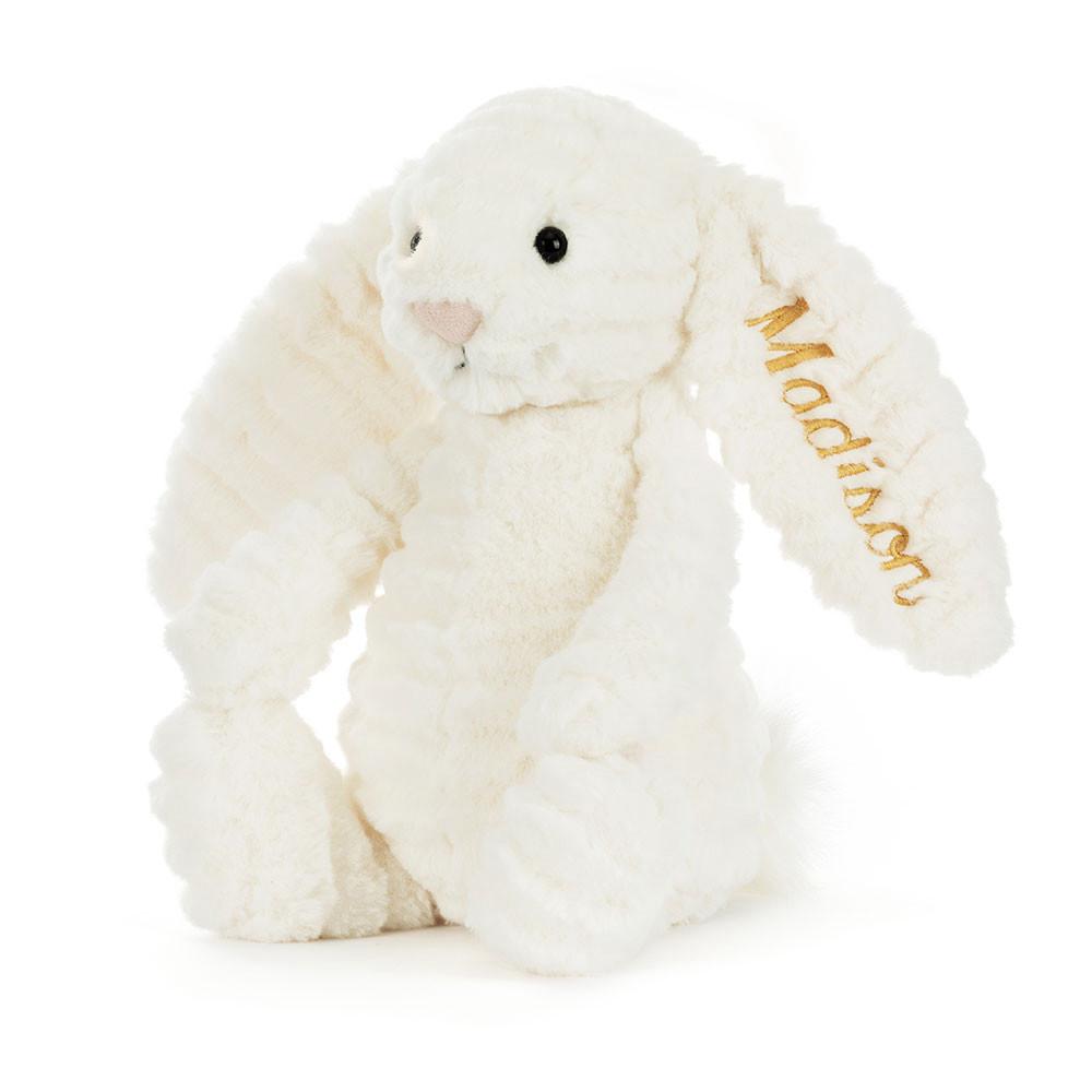 Pluszaki Jellycat Bashful Luxe Króliczek Nimbus,31cm x 12cm x 9cm Białe | Polska  YBFS-50861
