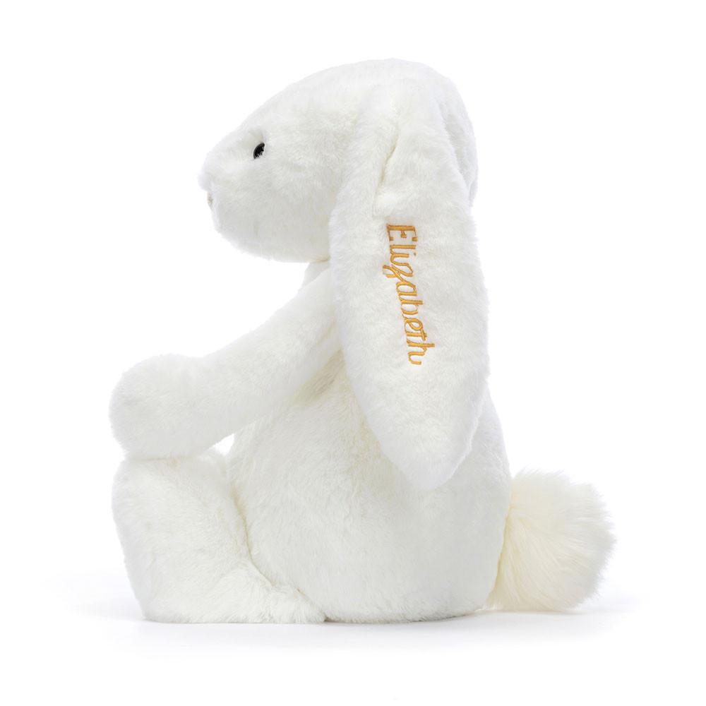 Pluszaki Jellycat Bashful Luxe Króliczek Luna Huge,51cm x 21cm x 12cm Białe | Polska  UMFV-30517