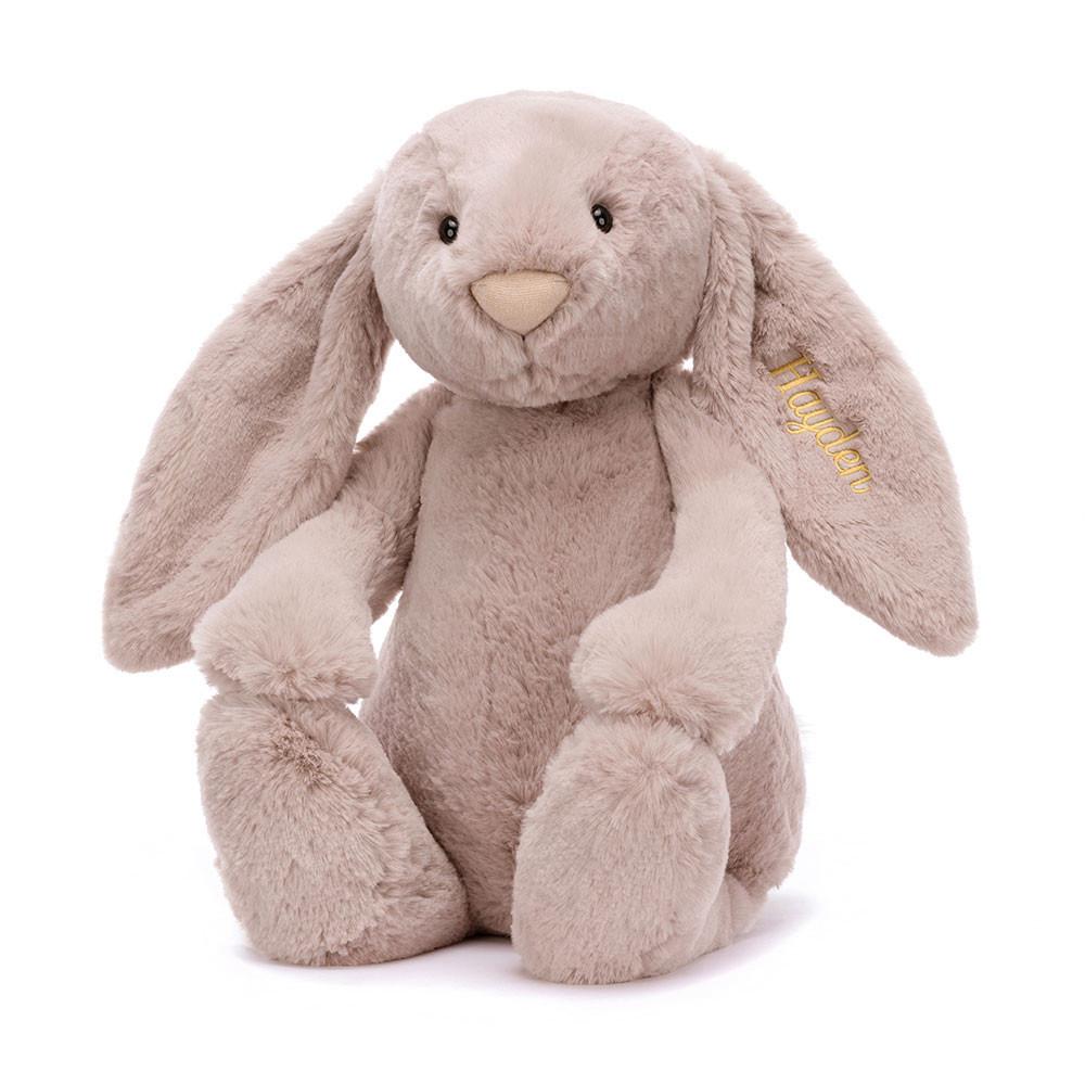 Pluszaki Jellycat Bashful Luxe Króliczek Huge,51cm x 21cm x 12cm Różowe | Polska  NEYA-72895