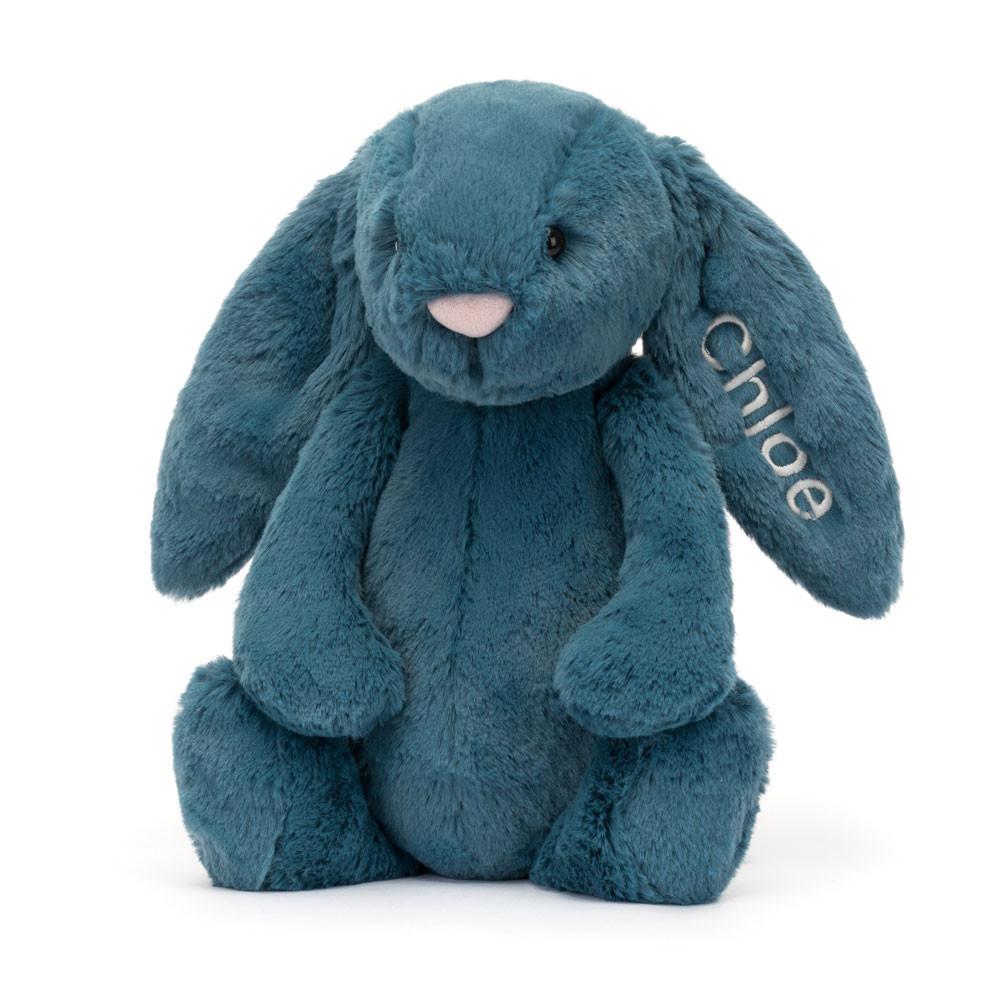 Pluszaki Jellycat Bashful Mineral Króliczek Medium,31cm x 12cm x 9cm Niebieskie | Polska  VKEH-83160
