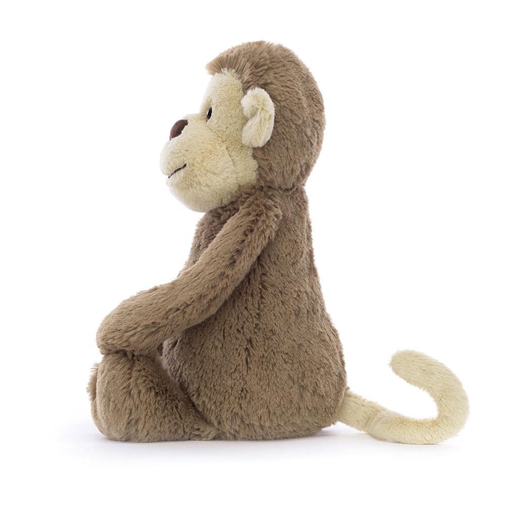 Pluszaki Jellycat Bashful Monkey,31cm x 12cm x 9cm Brązowe | Polska  UTPL-83026