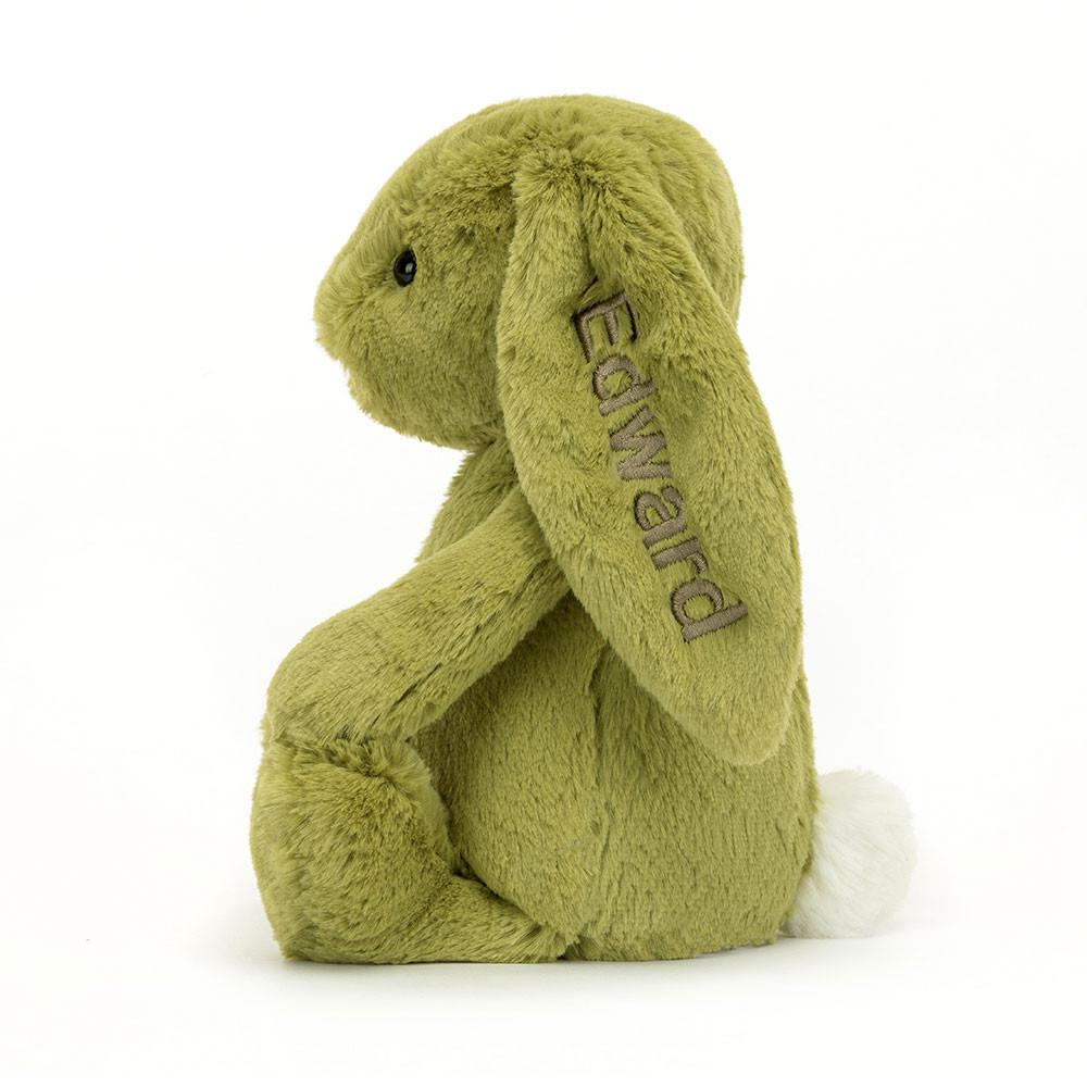 Pluszaki Jellycat Bashful Moss Króliczek Medium,31cm x 12cm x 9cm Zielone | Polska  XDSU-39875