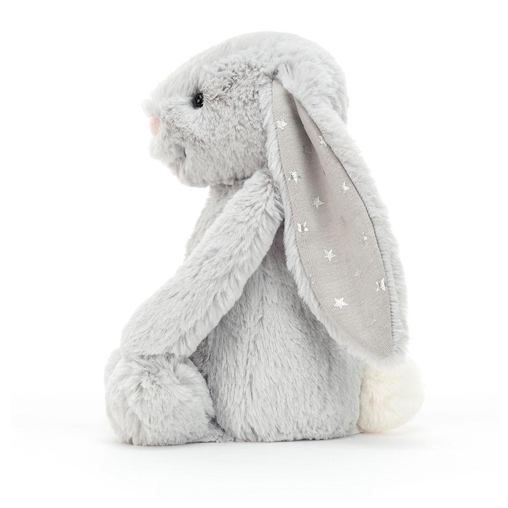 Pluszaki Jellycat Bashful Shimmer Króliczek,31cm x 12cm x 9cm Szare | Polska  NBMK-62187