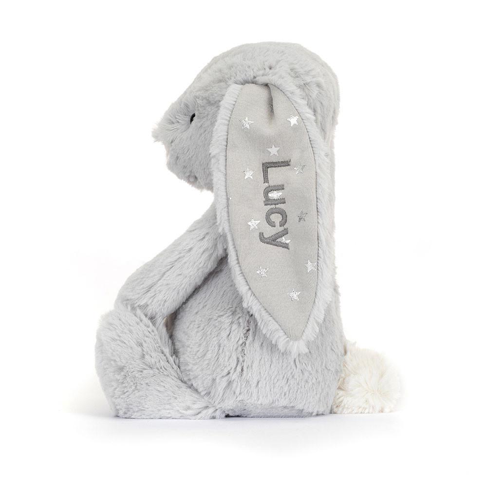 Pluszaki Jellycat Bashful Shimmer Króliczek Medium,31cm x 12cm x 9cm Szare | Polska  QIJT-69581