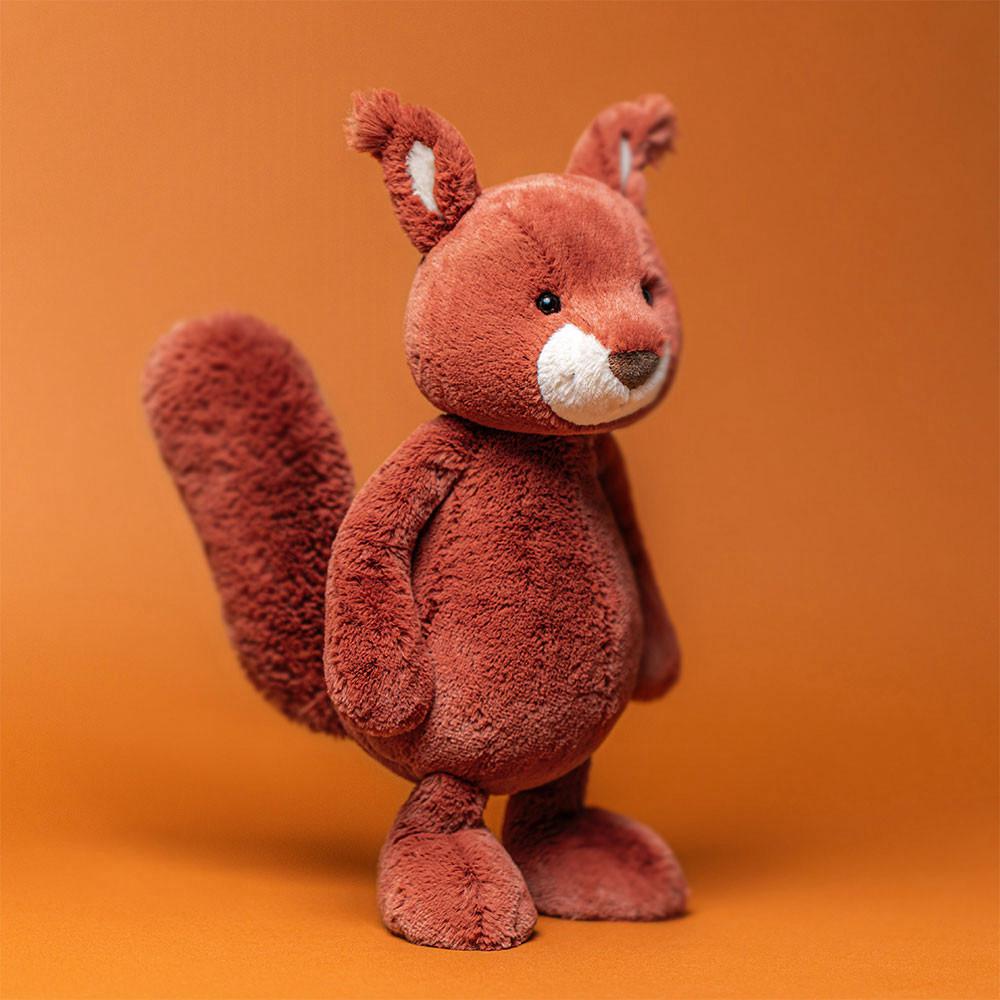 Pluszaki Jellycat Bashful Squirrel,31cm x 12cm x 9cm Czerwone | Polska  QZWO-10457