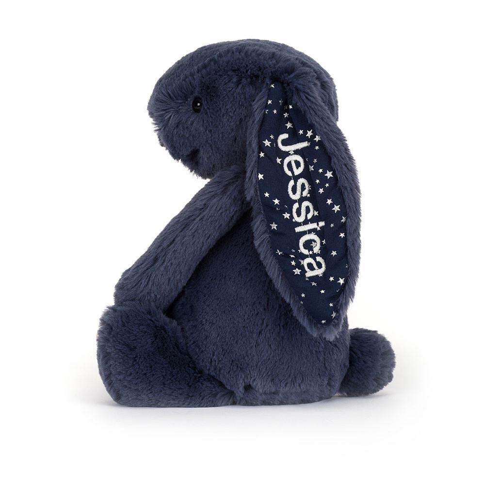 Pluszaki Jellycat Bashful Stardust Króliczek Medium,31cm x 12cm x 9cm Niebieskie | Polska  UIRW-02537