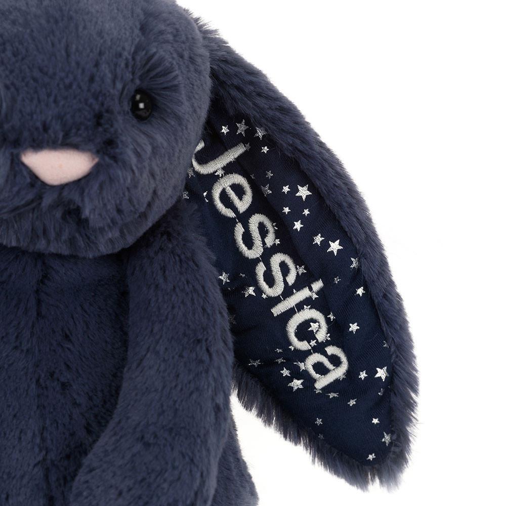Pluszaki Jellycat Bashful Stardust Króliczek Medium,31cm x 12cm x 9cm Niebieskie | Polska  UIRW-02537