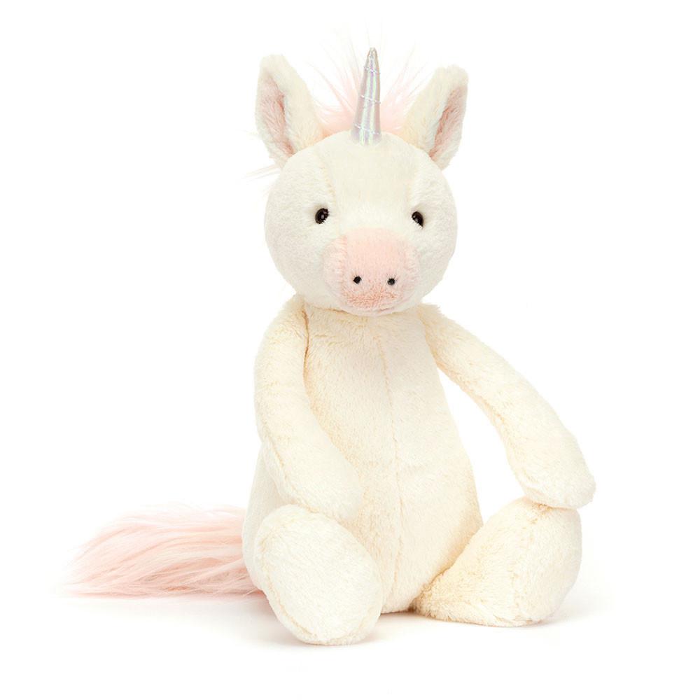 Pluszaki Jellycat Bashful Unicorn,31cm x 12cm x 9cm Kremowe | Polska  PJNB-12538