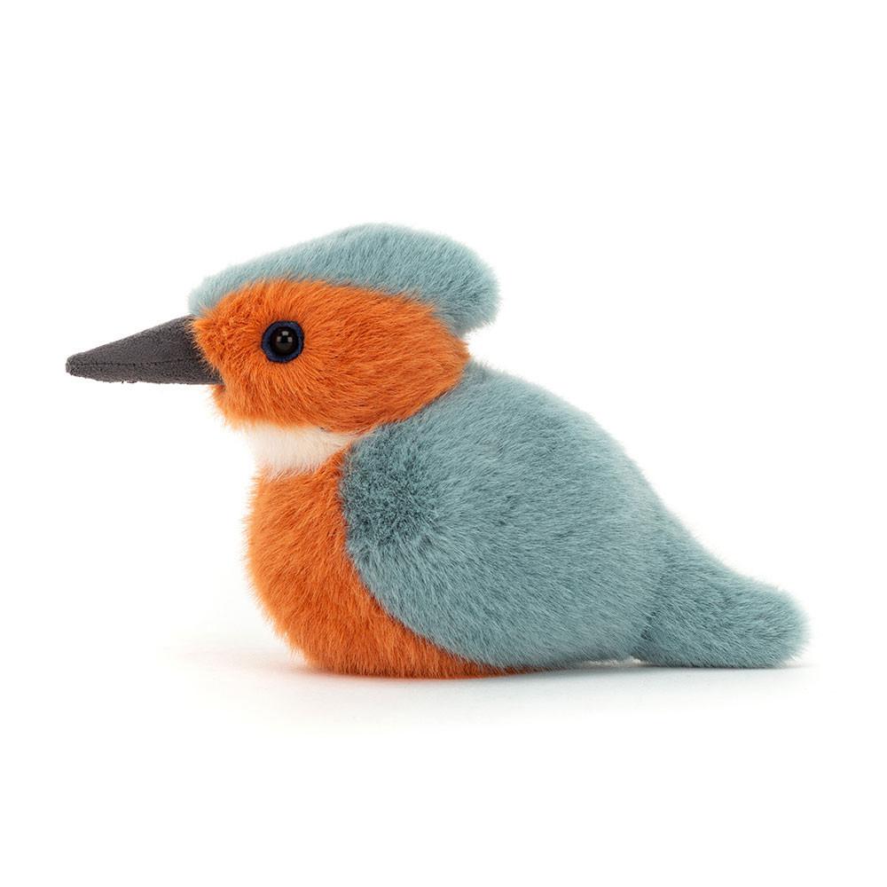 Pluszaki Jellycat Birdling Kingfisher,10cm x 7cm x 9cm Niebieskie | Polska  RSGJ-89023