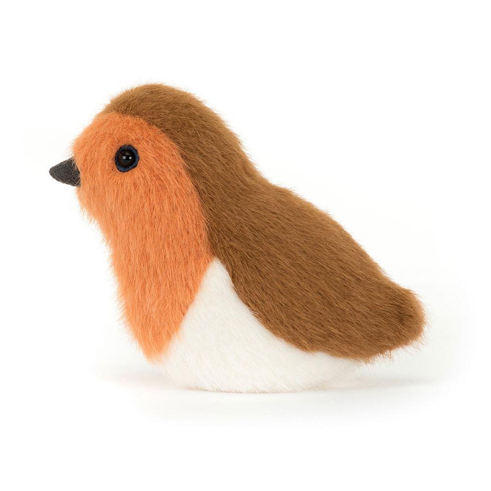 Pluszaki Jellycat Birdling Robin,10cm x 7cm x 9cm Brązowe | Polska  GLJQ-53481