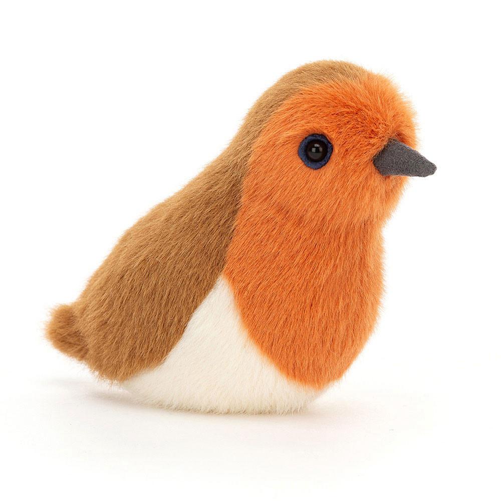 Pluszaki Jellycat Birdling Robin,10cm x 7cm x 9cm Brązowe | Polska  GLJQ-53481
