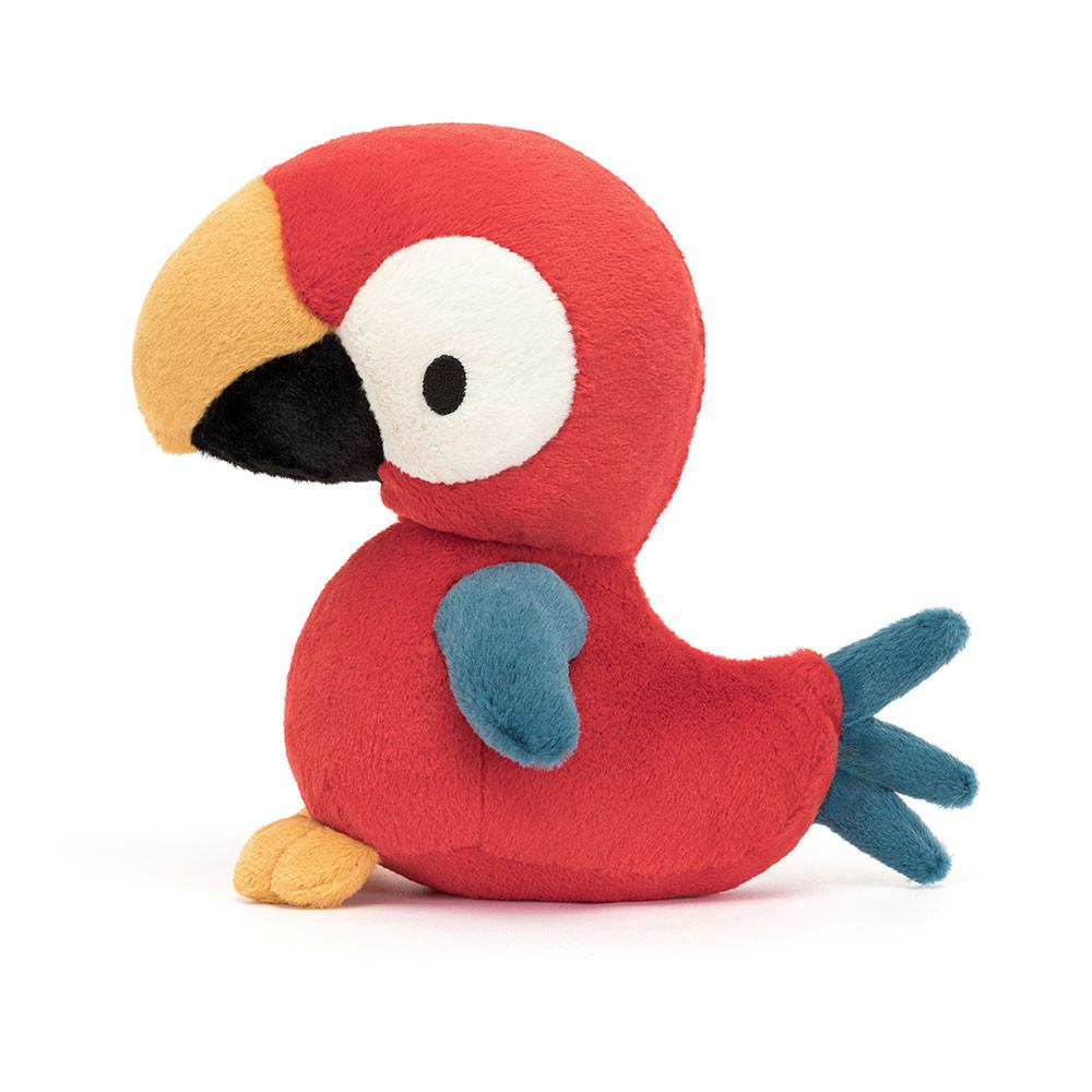 Pluszaki Jellycat Bodacious Beak Parrot,22cm x 10cm x 13cm Czerwone | Polska  RILO-46897