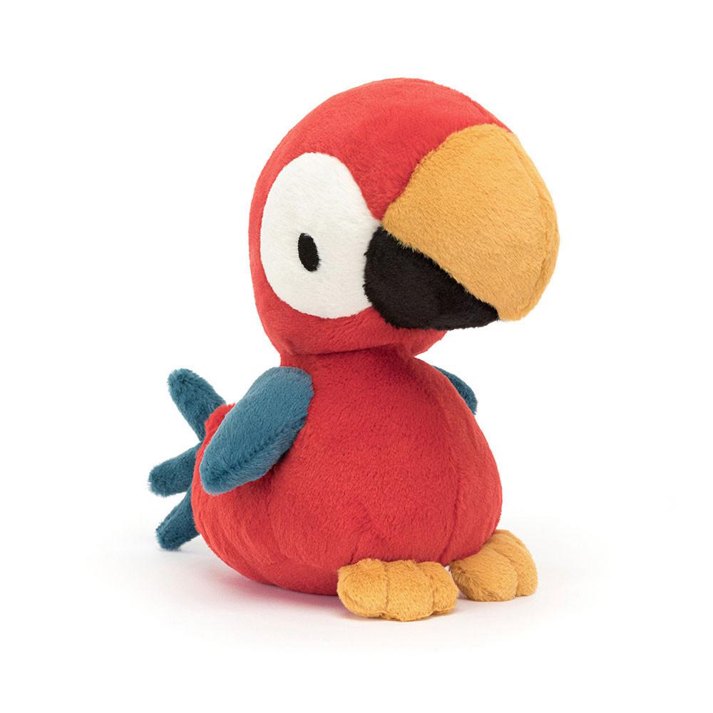 Pluszaki Jellycat Bodacious Beak Parrot,22cm x 10cm x 13cm Czerwone | Polska  RILO-46897
