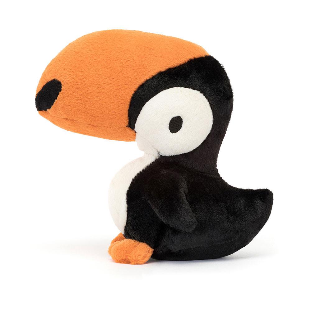 Pluszaki Jellycat Bodacious Beak Toucan,22cm x 10cm x 13cm Czarne | Polska  ZDEI-68450