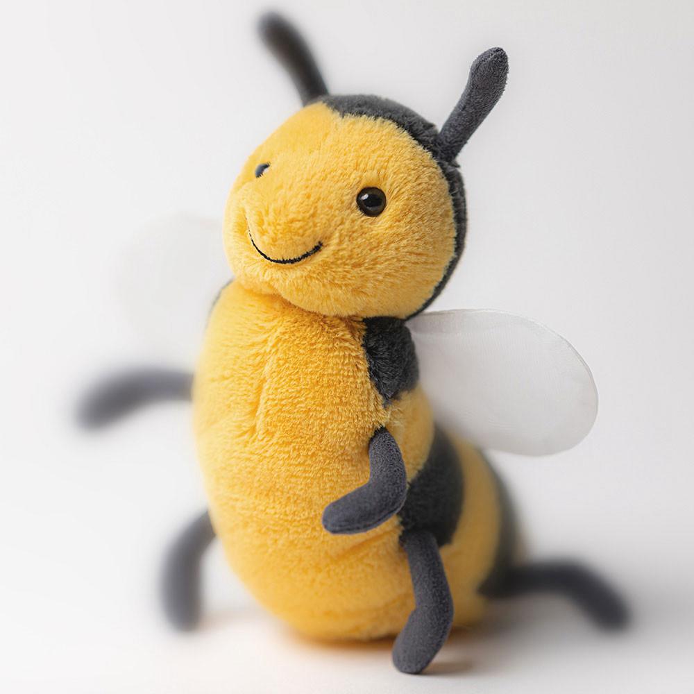 Pluszaki Jellycat Brynlee Bee,13cm x 6cm x 15cm Żółte | Polska  HZPA-15629