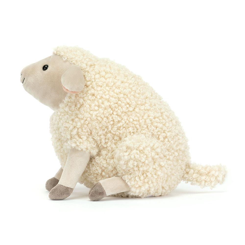 Pluszaki Jellycat Burly Boo Sheep,20cm x 11cm x 14cm Białe | Polska  DNBA-23687