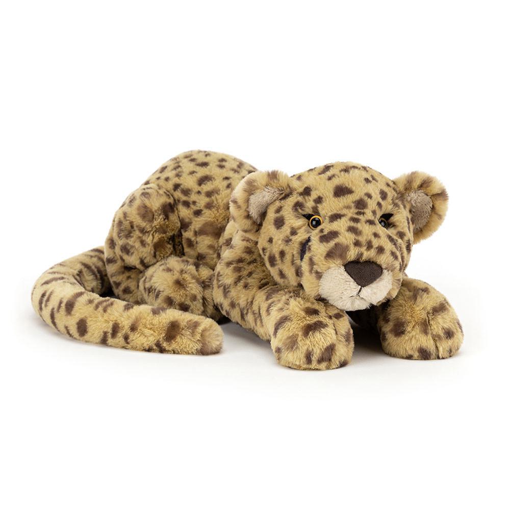 Pluszaki Jellycat Charley Cheetah,13cm x 14cm x 49cm Żółte | Polska  KGLM-48207