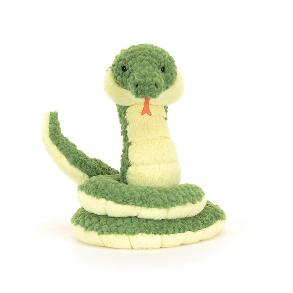 Pluszaki Jellycat Cizi Snake,27cm x 22cm x 19cm Zielone | Polska  IKPX-71592