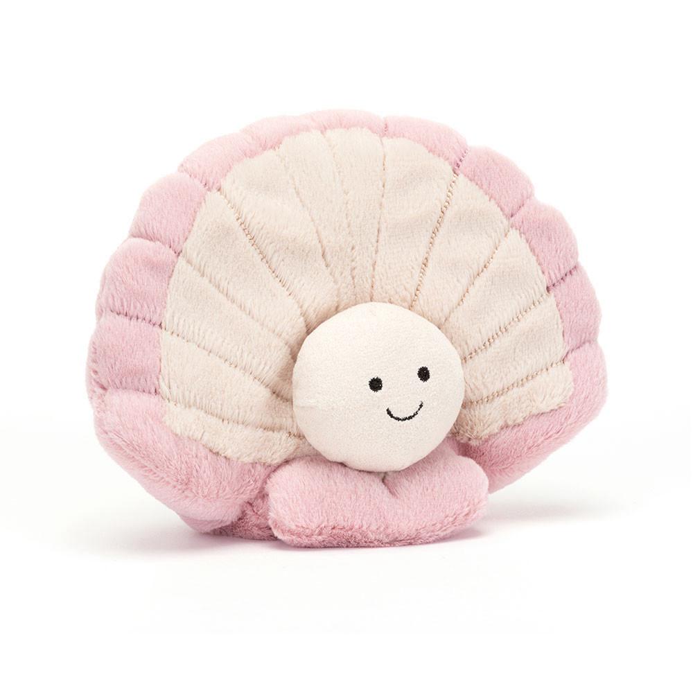 Pluszaki Jellycat Clemmie Clam,16cm x 19cm x 9cm Różowe | Polska  REIC-25437