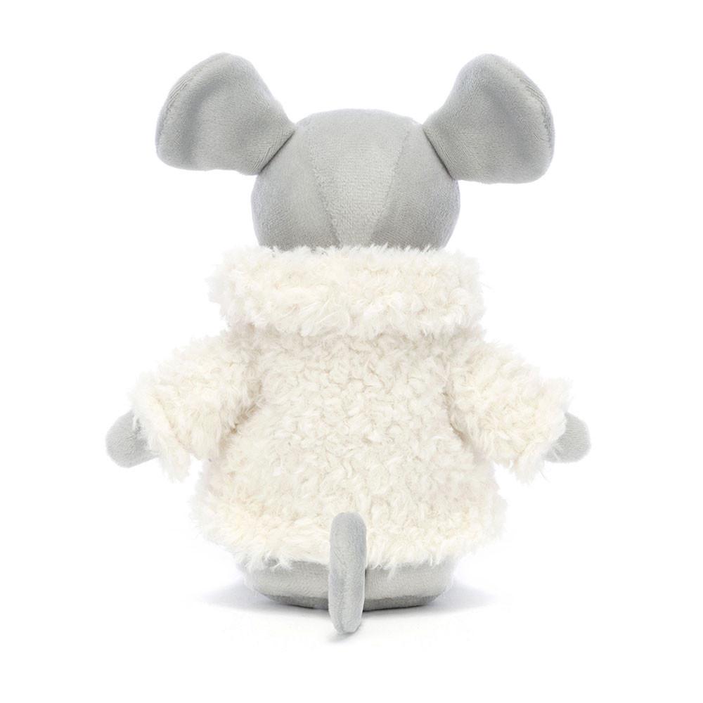 Pluszaki Jellycat Comfy Coat Mouse,18cm x 7cm x 6cm Szare | Polska  CJSU-85642