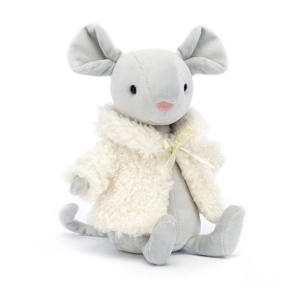 Pluszaki Jellycat Comfy Coat Mouse,18cm x 7cm x 6cm Szare | Polska  CJSU-85642