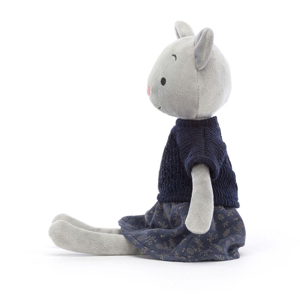 Pluszaki Jellycat Coquette Cutie Jelonek,9.4in x 2.4in x 1.6in Szare | Polska  KOPC-26974
