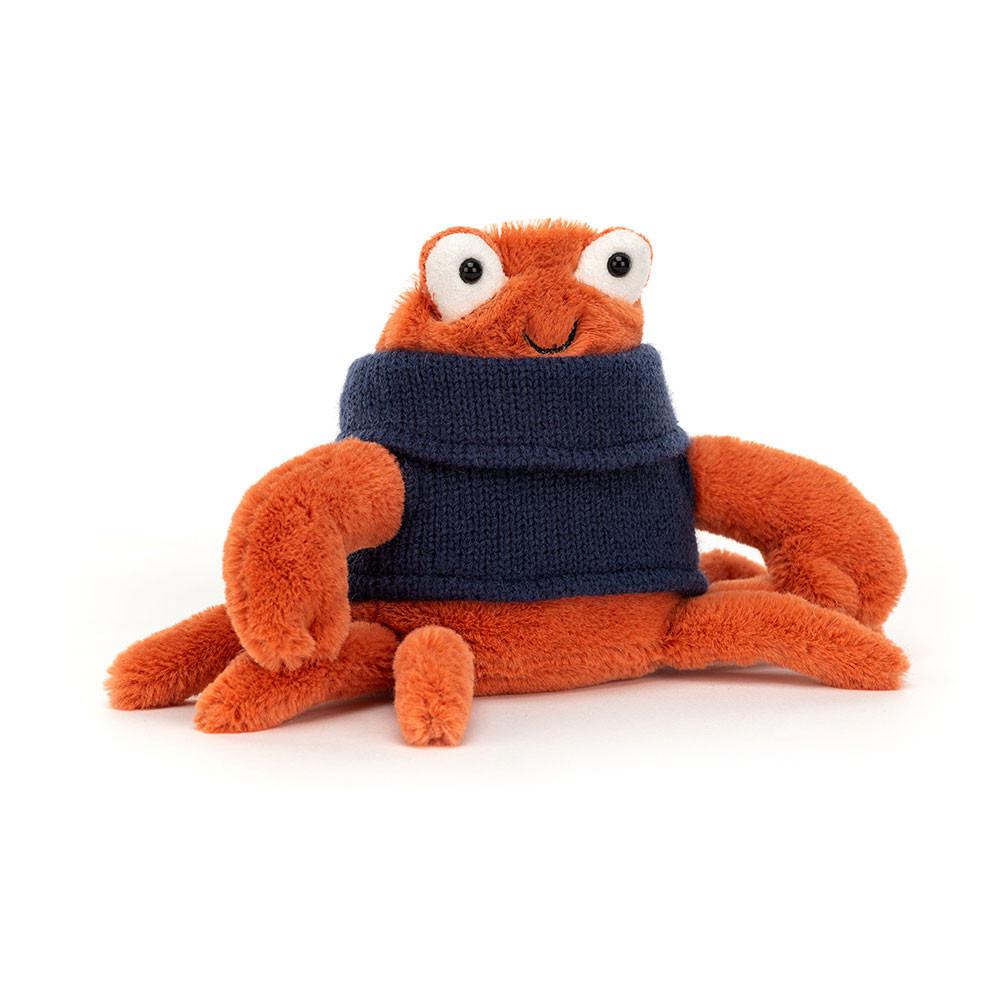 Pluszaki Jellycat Cozy Crew Crab,12cm x 10cm x 7cm Pomarańczowe | Polska  UTPR-48607