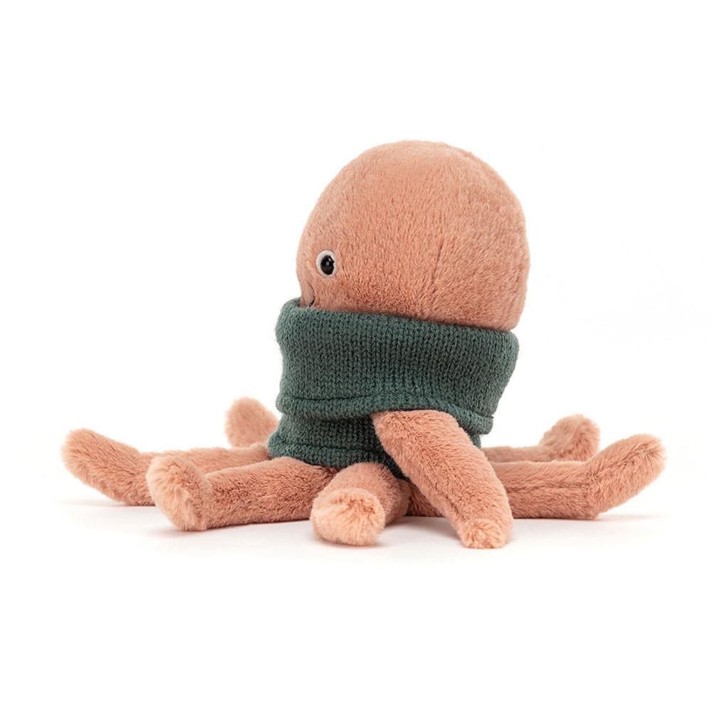 Pluszaki Jellycat Cozy Crew Octopus,20cm x 6cm x 6cm Pomarańczowe | Polska  XYBC-48732