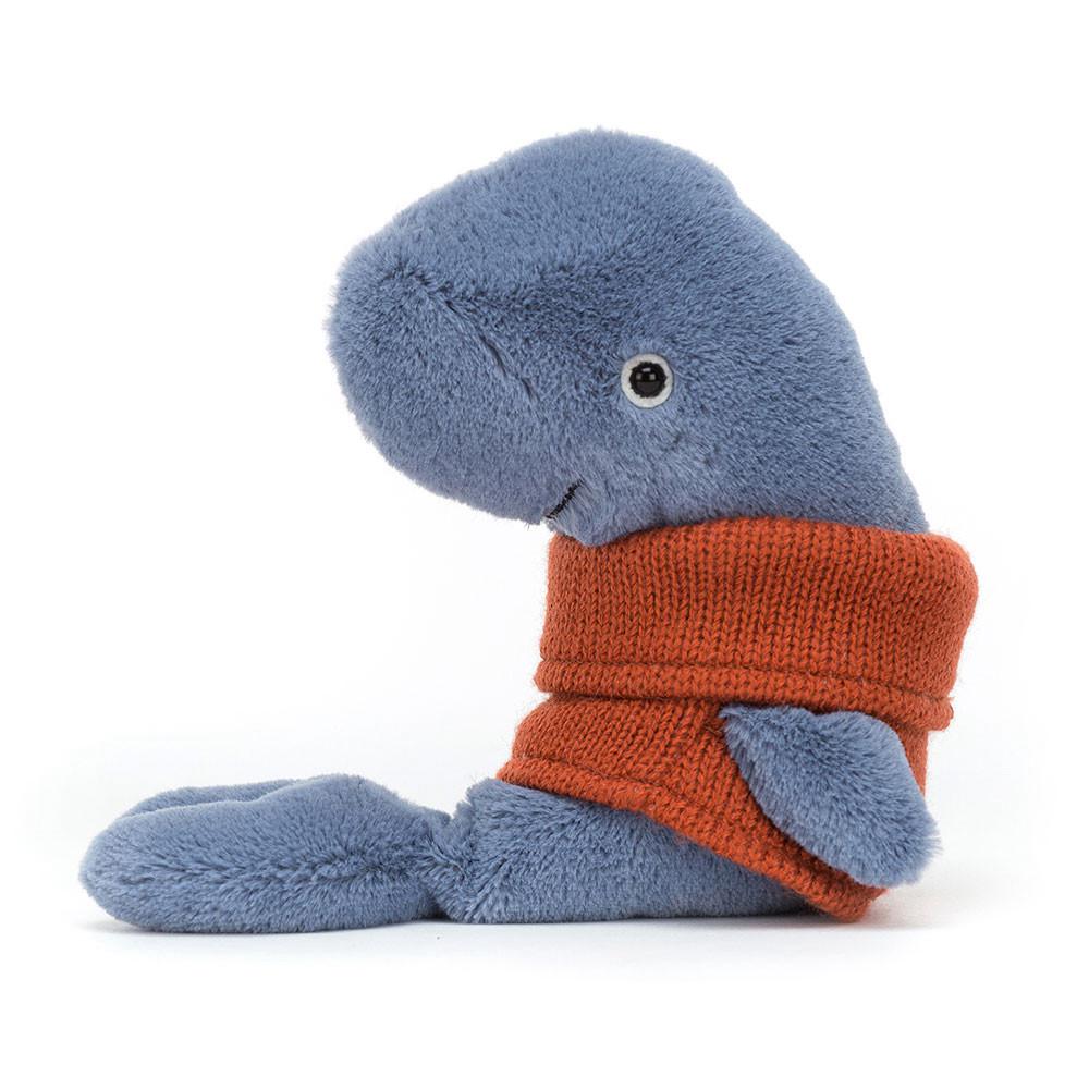 Pluszaki Jellycat Cozy Crew Whale,15cm x 6cm x 10cm Niebieskie | Polska  KTDA-20549