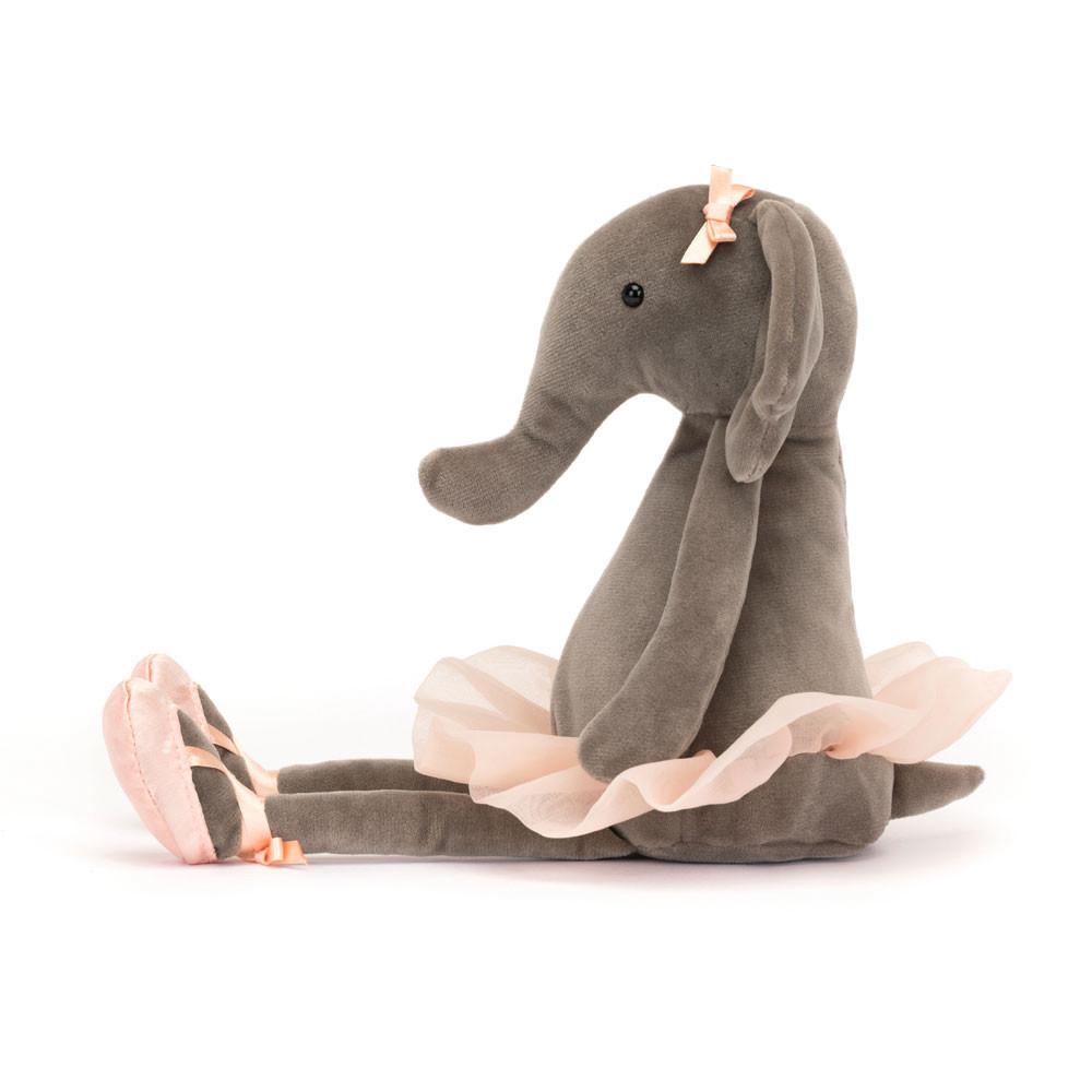 Pluszaki Jellycat Dancing Darcey Słoń,33cm x 9cm x 8cm Szare | Polska  QJLD-74538