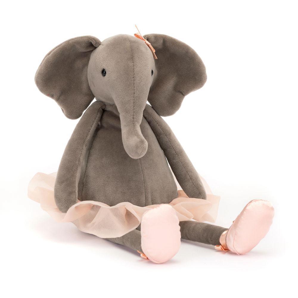 Pluszaki Jellycat Dancing Darcey Słoń,33cm x 9cm x 8cm Szare | Polska  QJLD-74538