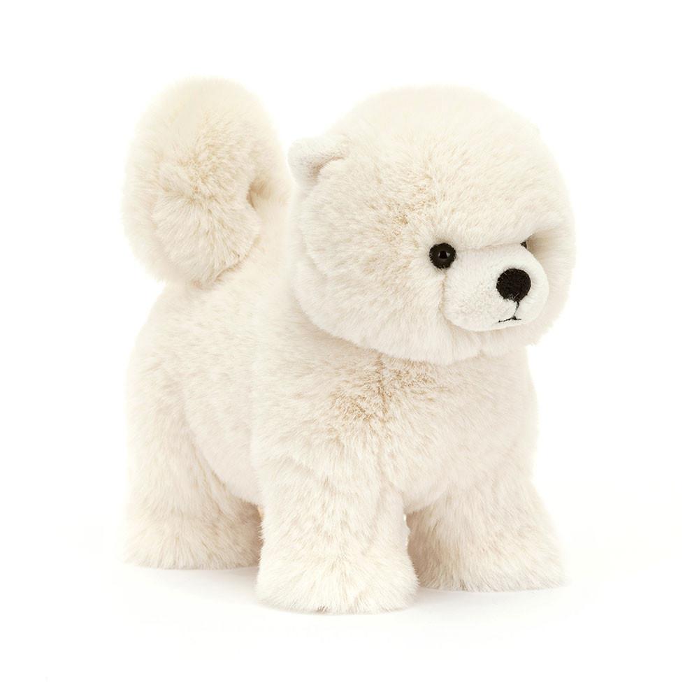 Pluszaki Jellycat Daphne Pomeranian,24cm x 13cm x 26cm Białe | Polska  YUKF-93087