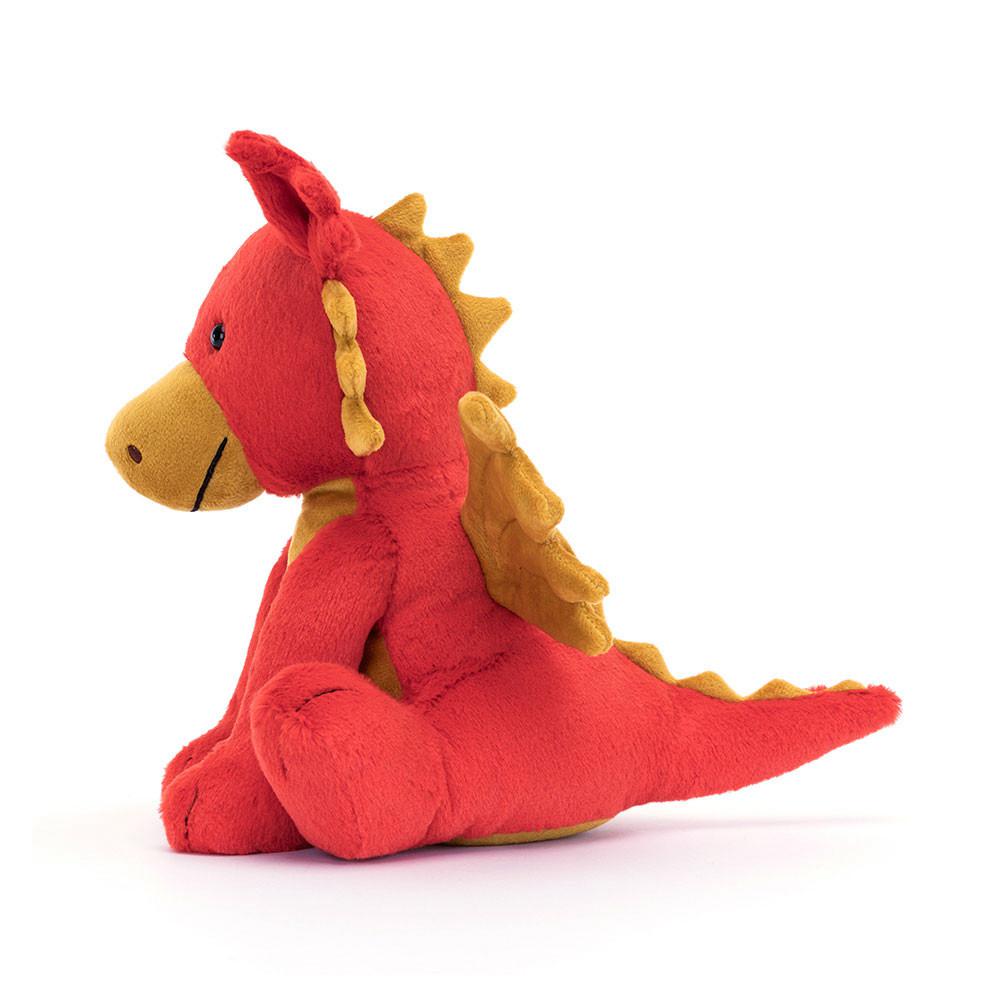 Pluszaki Jellycat Darvin Dragon,24cm x 20cm x 12cm Czerwone | Polska  GTUA-91876