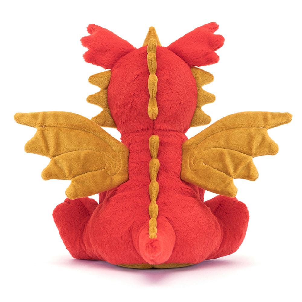 Pluszaki Jellycat Darvin Dragon,24cm x 20cm x 12cm Czerwone | Polska  GTUA-91876