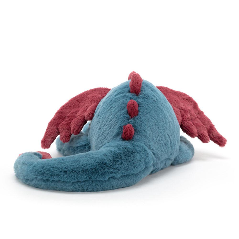 Pluszaki Jellycat Dexter Dragon,8cm x 8cm x 30cm Niebieskie | Polska  UTDP-89432