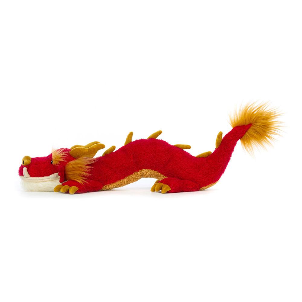 Pluszaki Jellycat Festival Dragon,11cm x 18cm x 42cm Czerwone | Polska  NEYX-62018