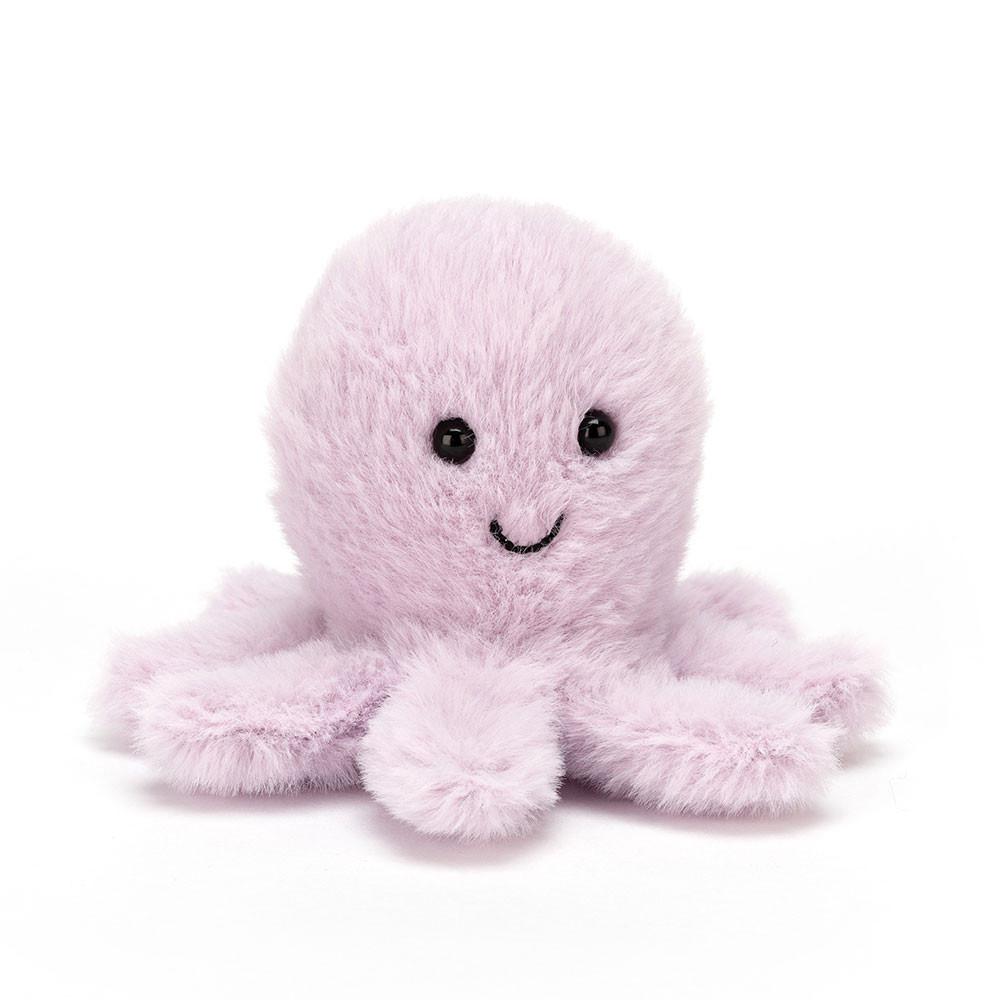 Pluszaki Jellycat Fluffy Octopus,8cm x 11cm x 10cm Fioletowe | Polska  YJNK-24715