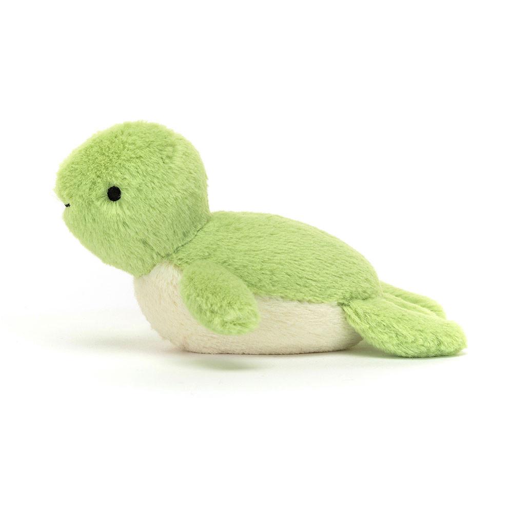 Pluszaki Jellycat Fluffy Turtle,7cm x 5cm x 9cm Zielone | Polska  HFDI-41576