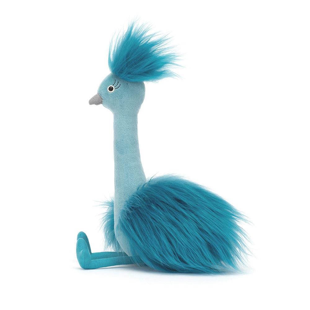 Pluszaki Jellycat Fou Fou Peacock,31cm x 14cm x 15cm Niebieskie | Polska  VTIL-02158
